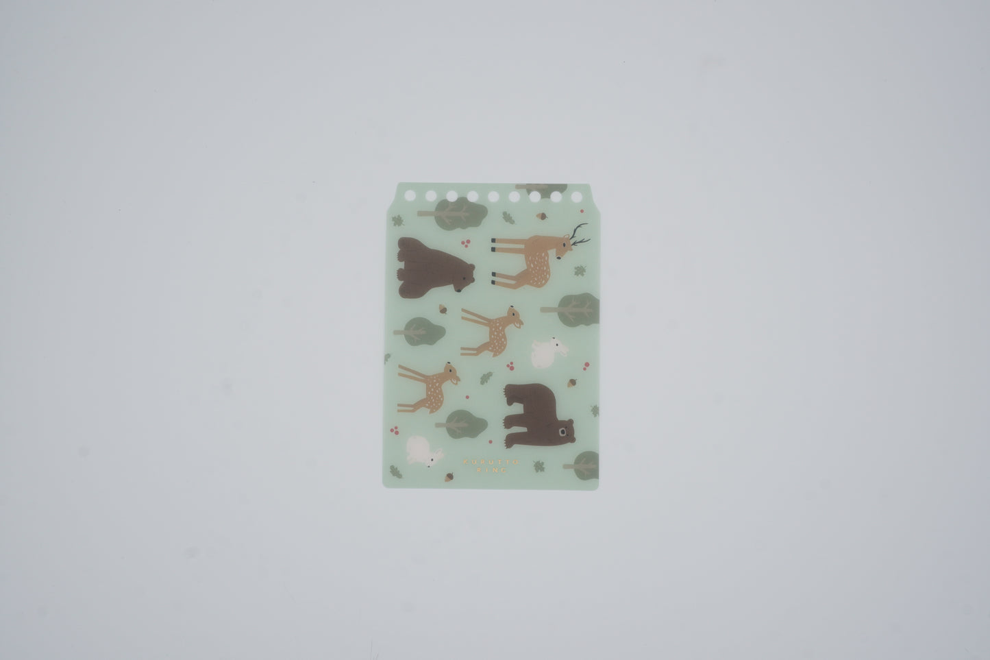 Maruman Binder Cover - cover page of Kurutto Ring - mini size - Forest Animal - Limited Edition