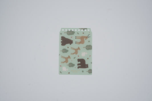 Maruman Binder Cover - cover page of Kurutto Ring - mini size - Forest Animal - Limited Edition