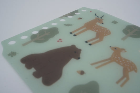 Maruman Binder Cover - cover page of Kurutto Ring - mini size - Forest Animal - Limited Edition
