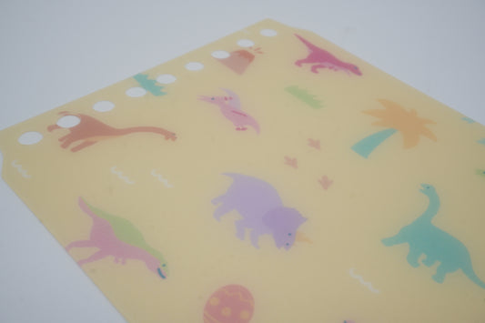 Maruman Binder Cover - cover page of Kurutto Ring - mini size - Dinosaur - Limited Edition
