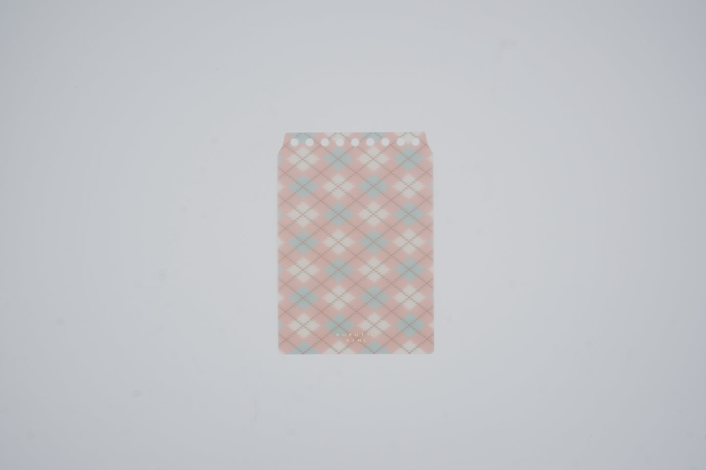 Maruman Binder Cover - cover page of Kurutto Ring - mini size - Checkered - Limited Edition
