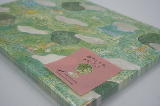 Paper Message Notepad Memo (Rain & Birds)