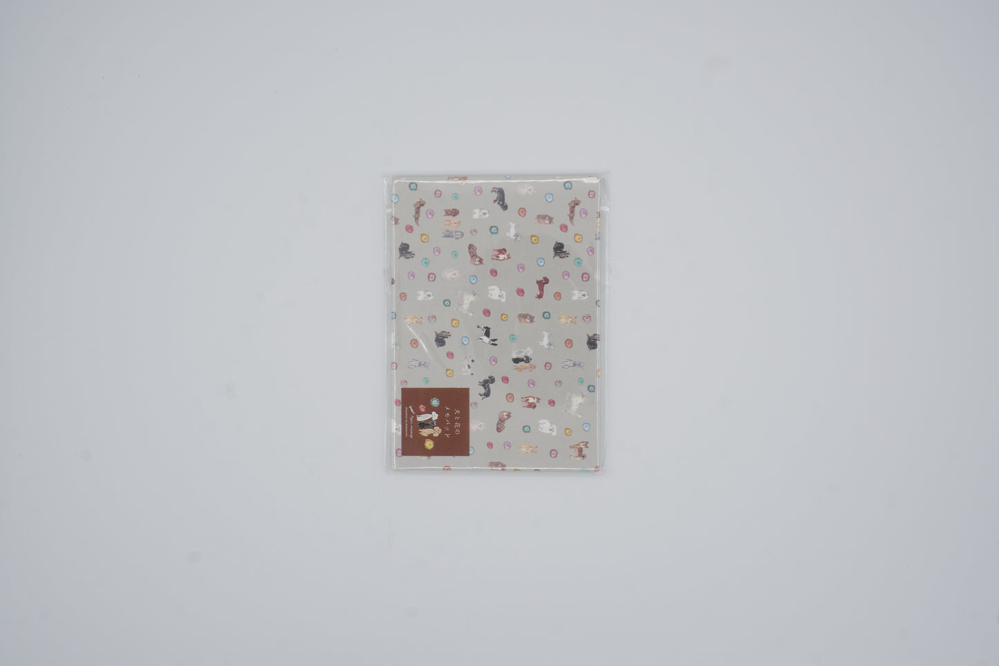 Paper Message Notepad Memo (Dog & flower)