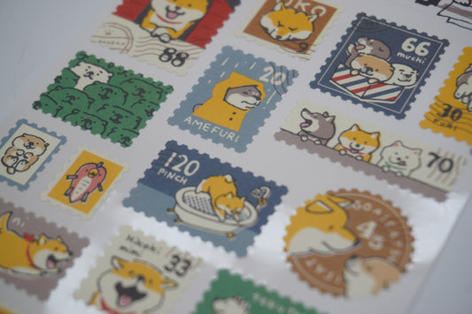 MIND WAVE Decoration Stamp Sticker Shibanban