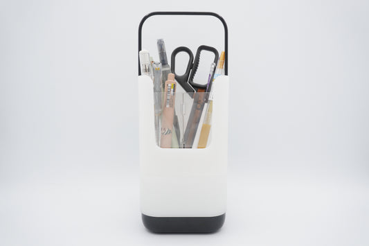 [PLUS] Pen Stand/Desktop Organizer White