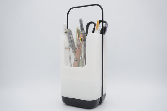 [PLUS] Pen Stand/Desktop Organizer White