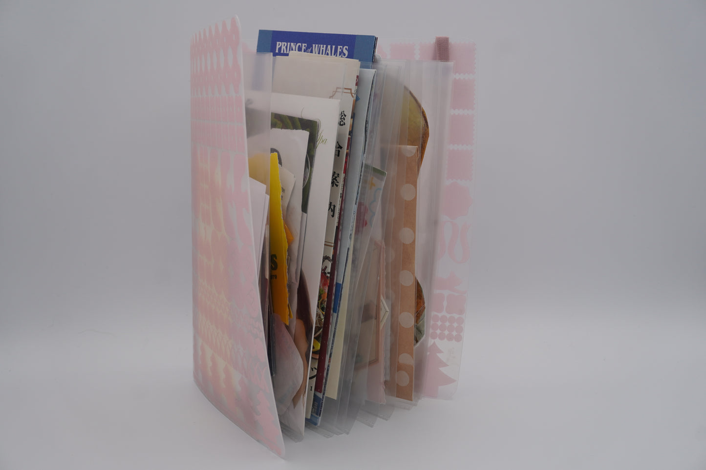 KINGJIM File Otona Sticker Adult seal collection, binder type, pink