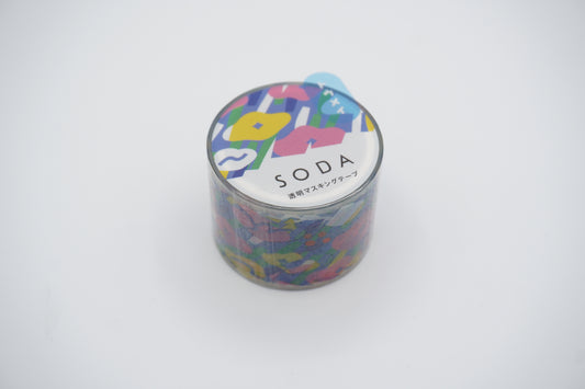 KINGJIM SODA Washi Tape - Normal Type Hanabatake 30mm Vol.5