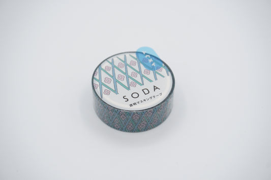KINGJIM SODA Washi Tape - Normal type flowers 15mm Vol.5