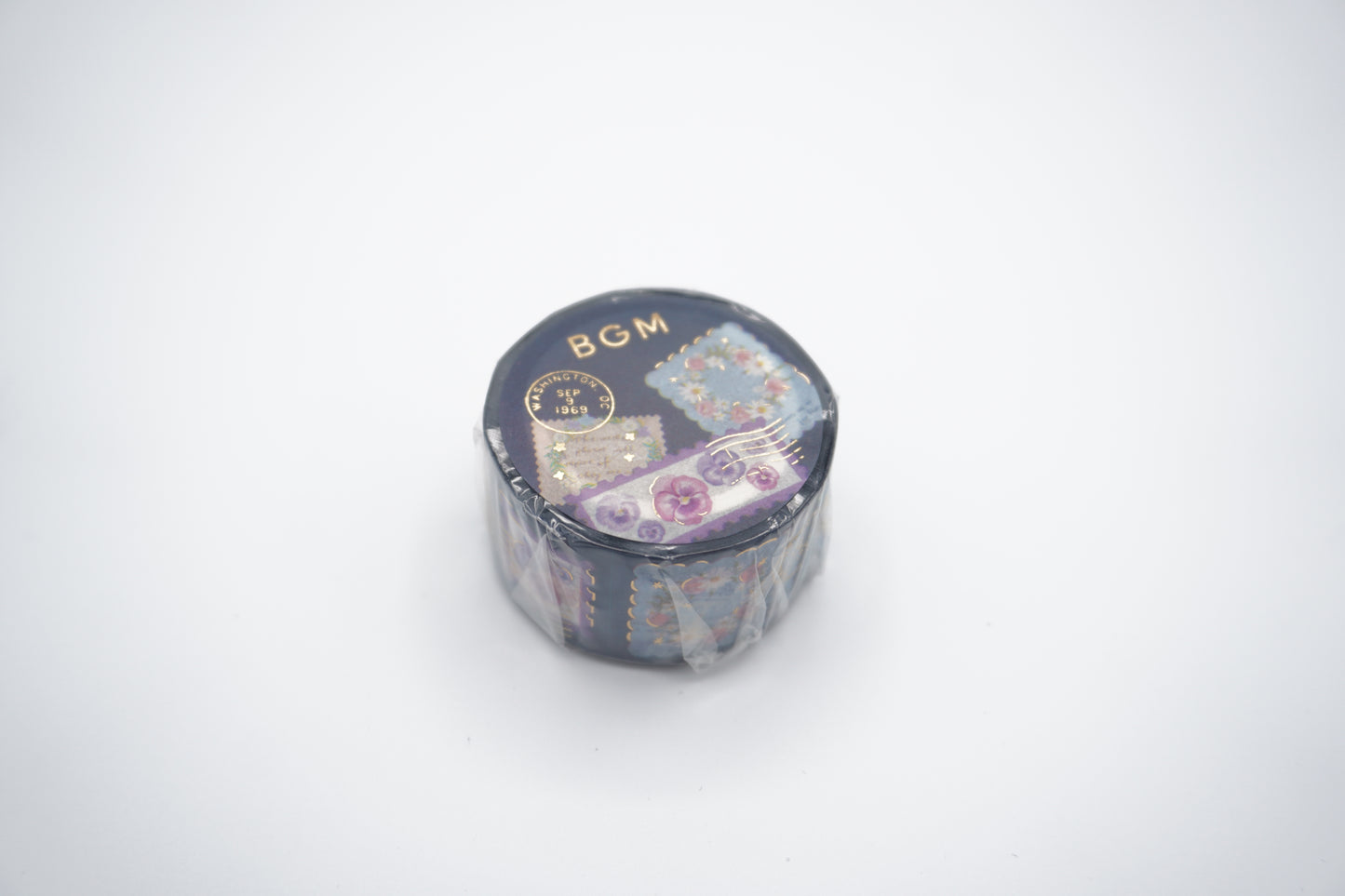 BGM Washi Tape Post office - Plant Blue 20mm