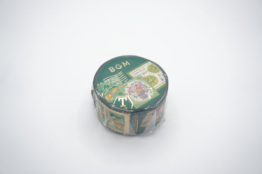BGM Washi Tape Post office - Plant Green 20mm