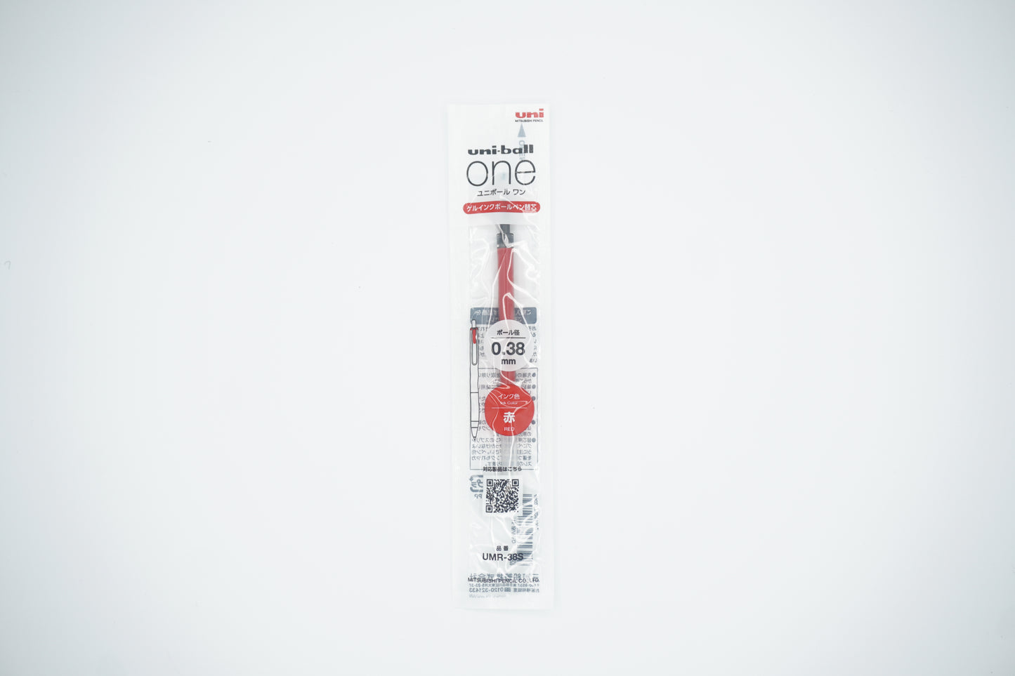 Mitsubishi Pencil Gel Pen Uni-ball ONE P Refill for 0.38mm Red
