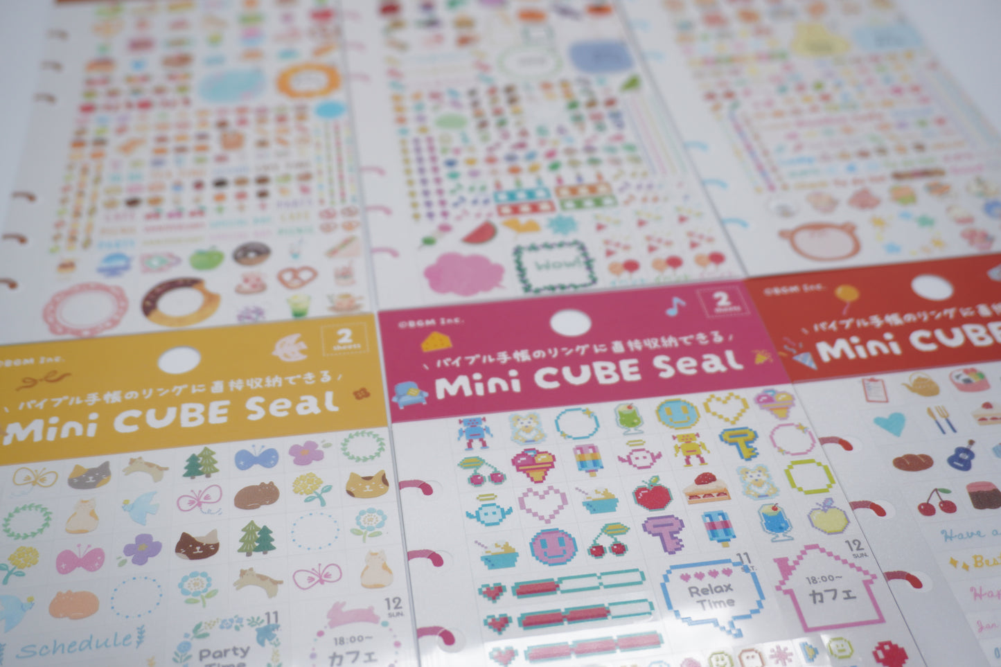 BGM Stickers Sheet mini cube