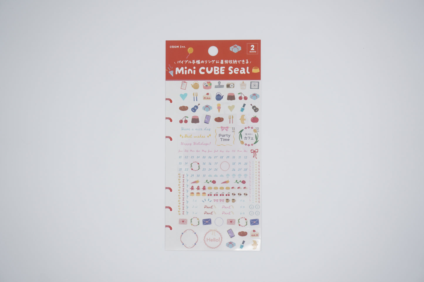 BGM Stickers Sheet mini cube