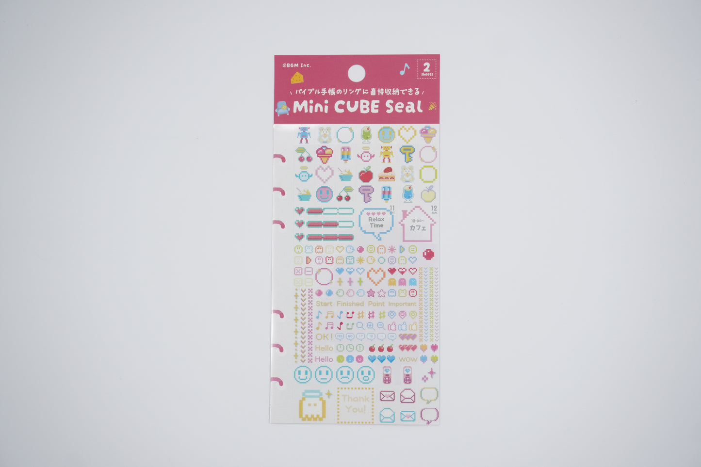 BGM Stickers Sheet mini cube