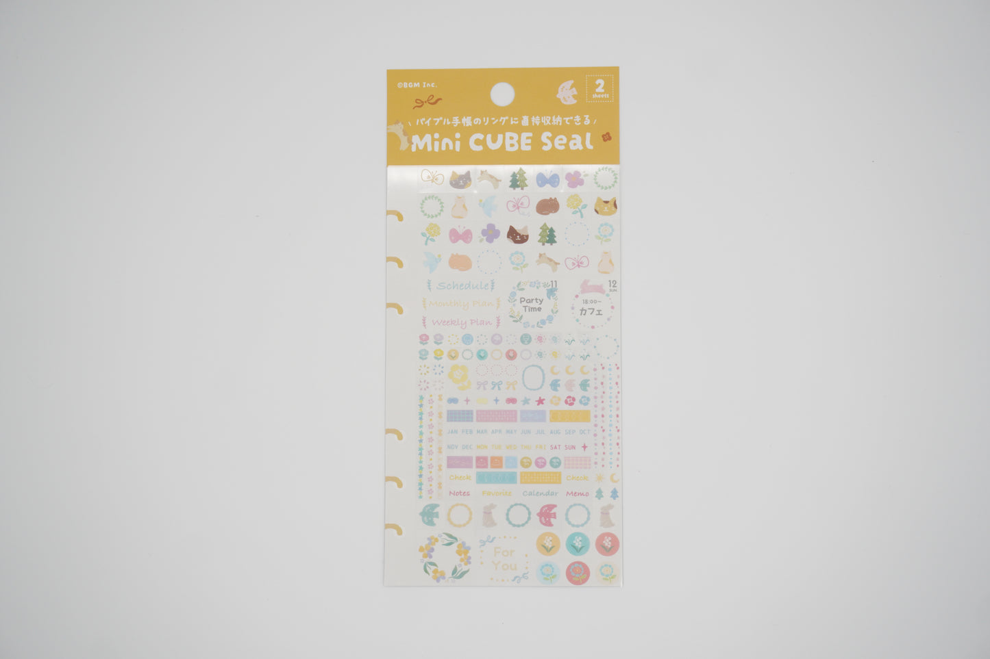 BGM Stickers Sheet mini cube