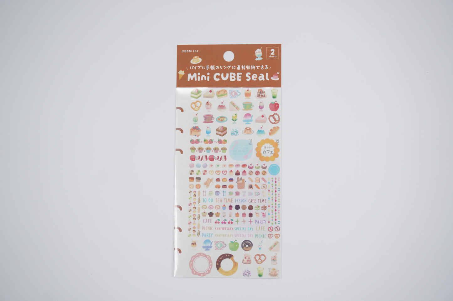 BGM Stickers Sheet mini cube