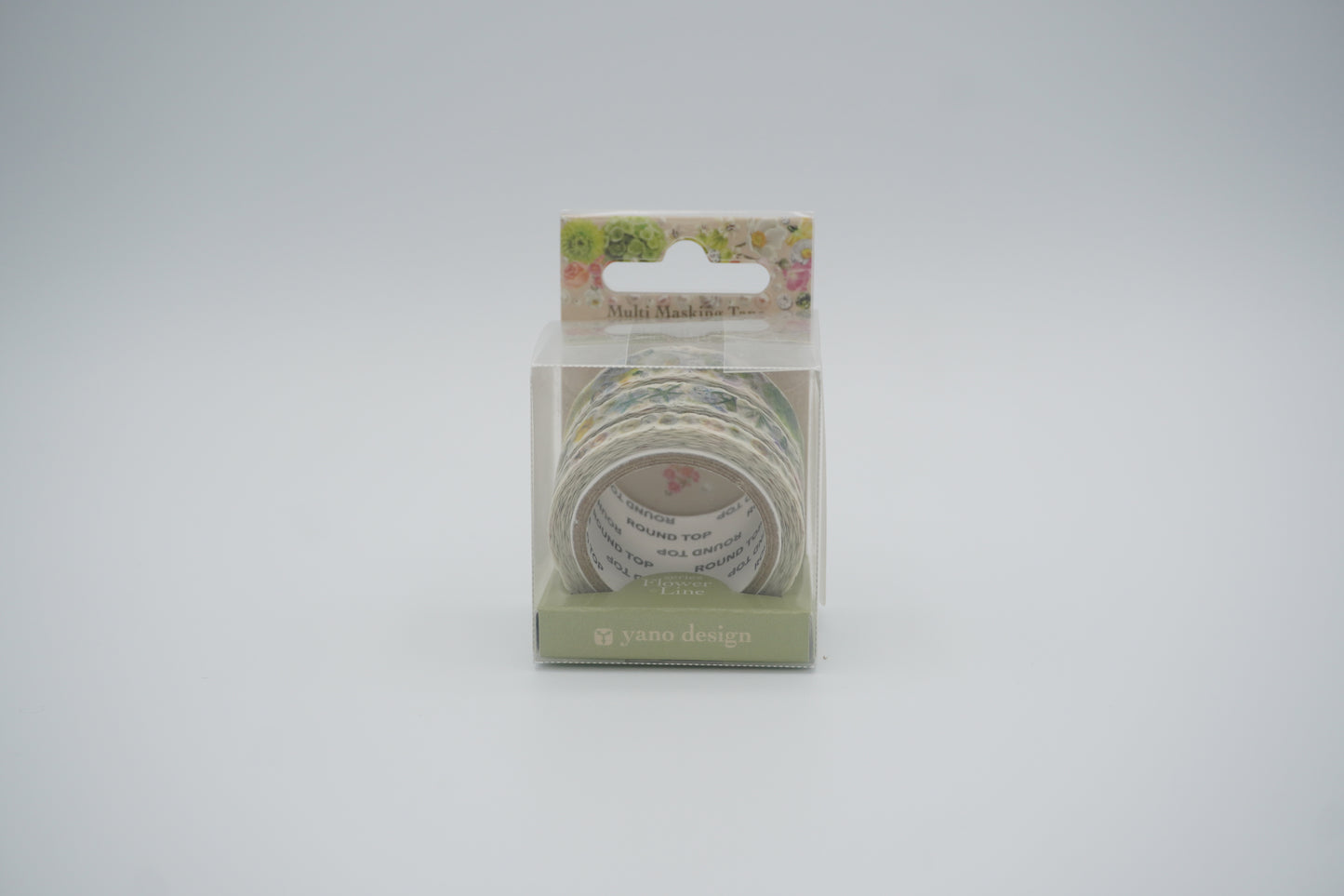 Round Top Masking Tape Yano Design Flower Line series:3