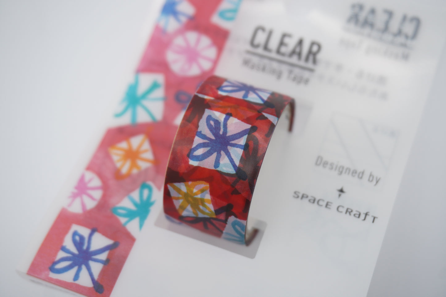 Round top - Clear Masking tape - Space craft - 20mm
