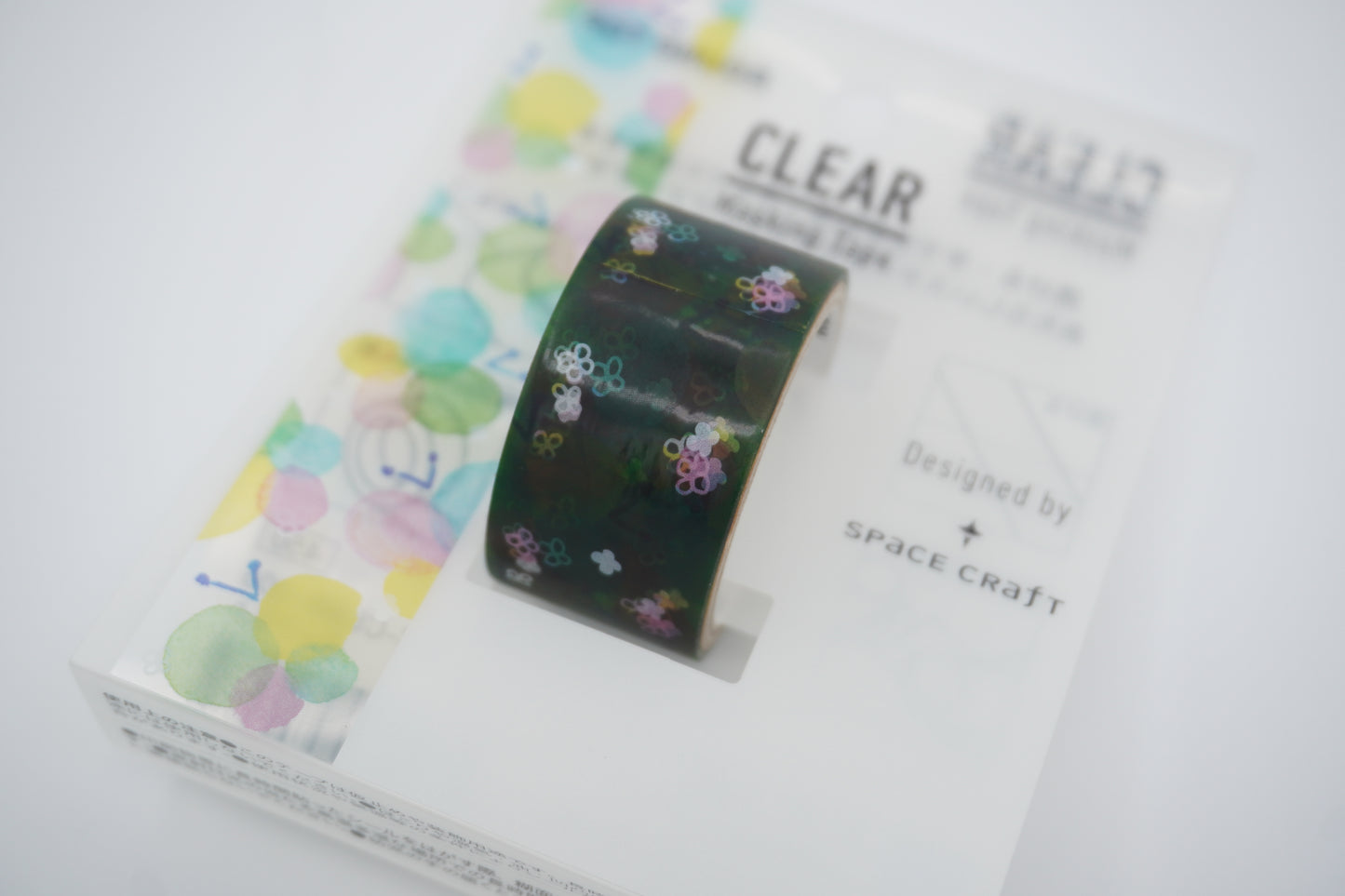 Round top - Clear Masking tape - Space craft - 20mm