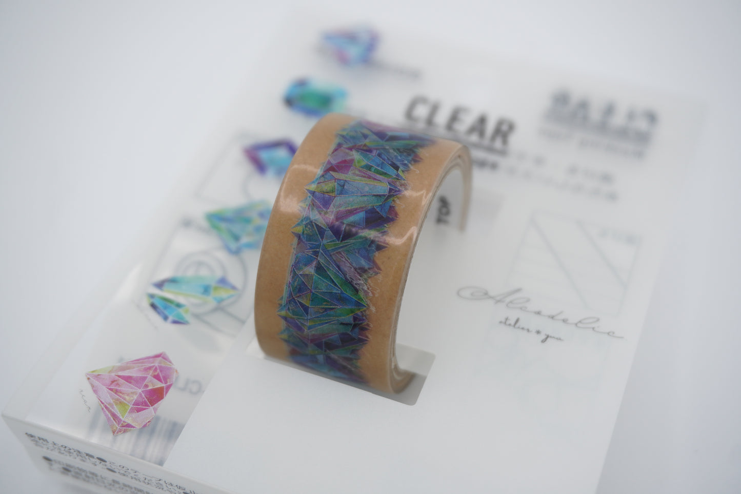 Round top - Clear Masking tape - Space craft - 20mm
