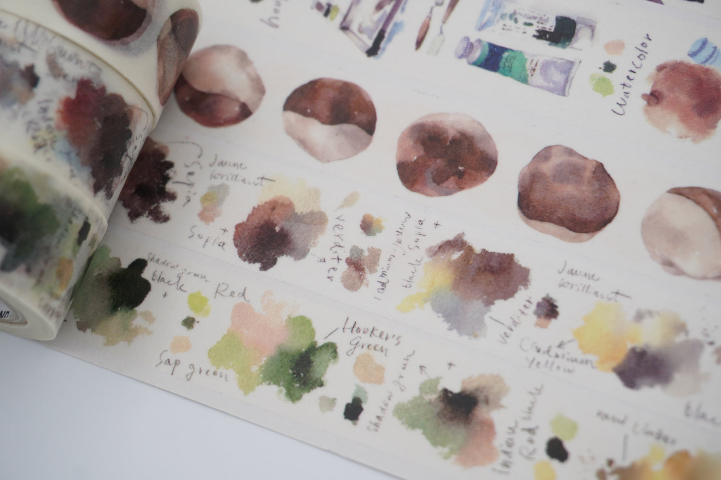 Round top - Washi tape - Path design - 20mm