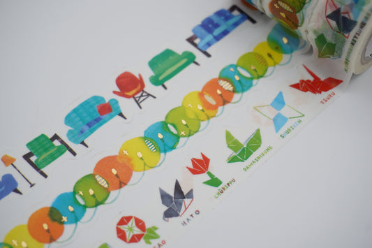 Round top - Washi tape - Space craft - 20mm