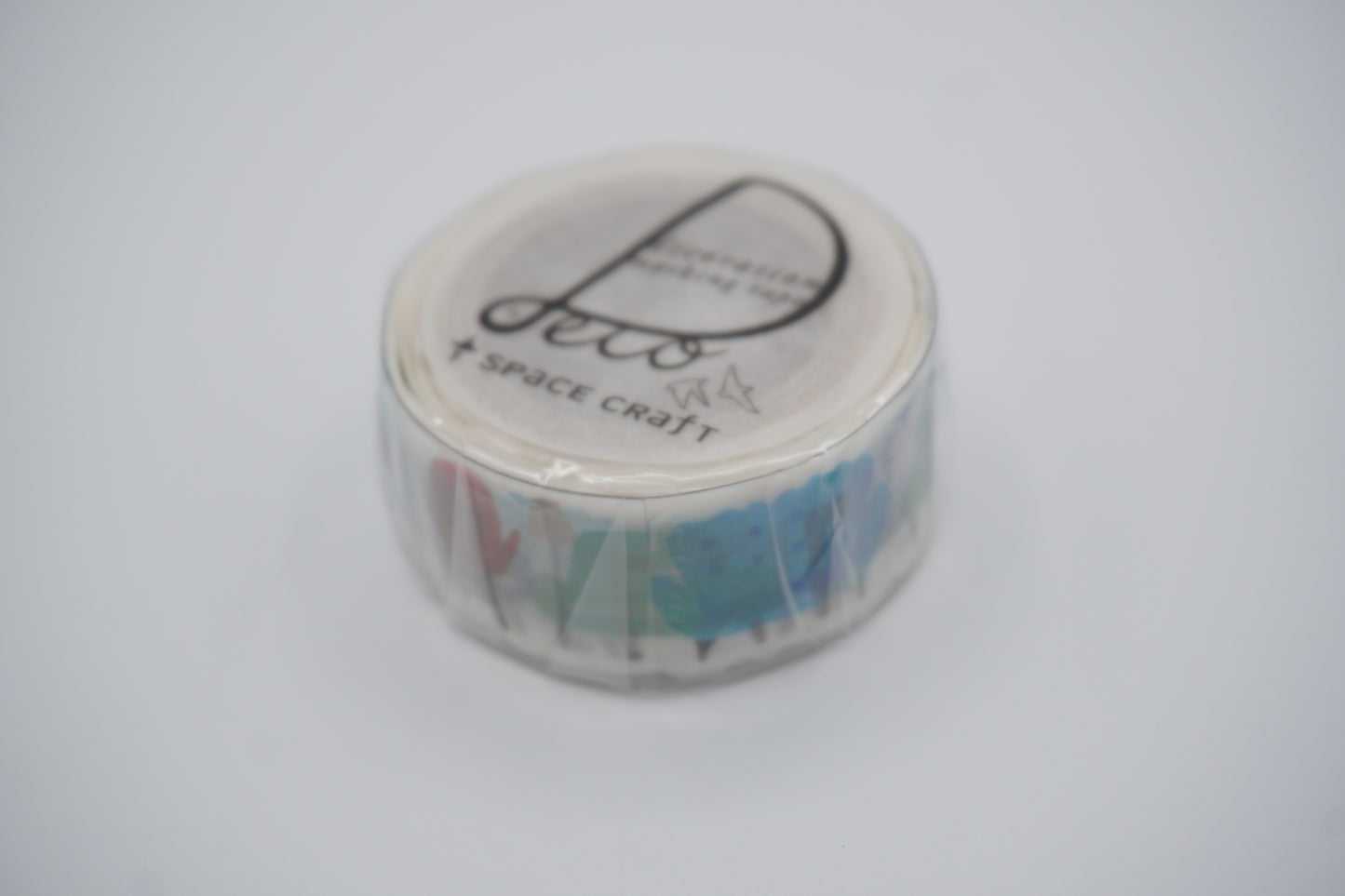 Round top - Washi tape - Space craft - 20mm