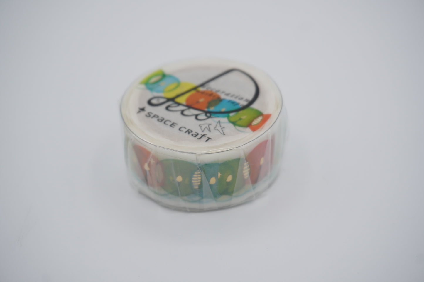 Round top - Washi tape - Space craft - 20mm