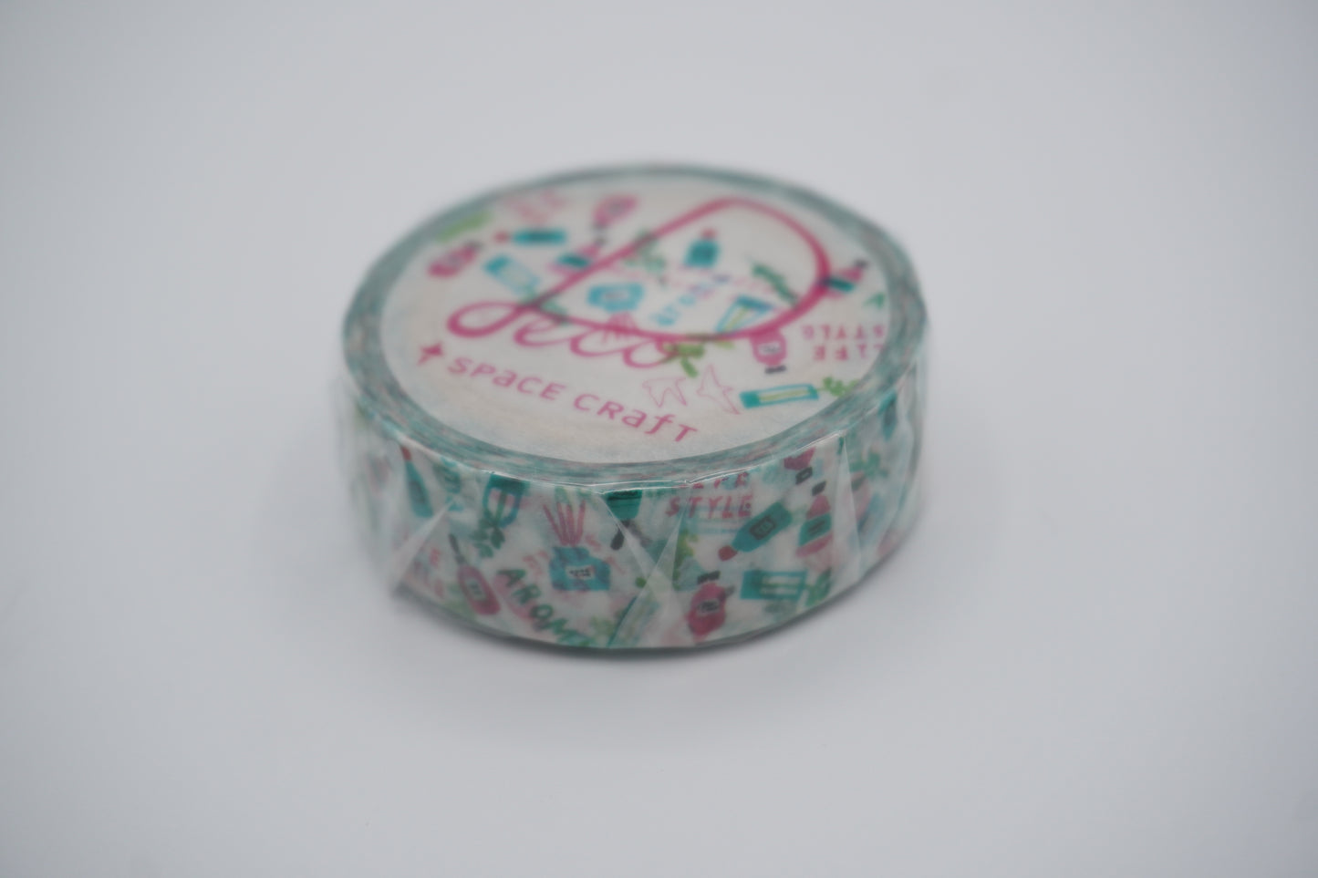 Round top - Washi tape - Space craft - 15mm