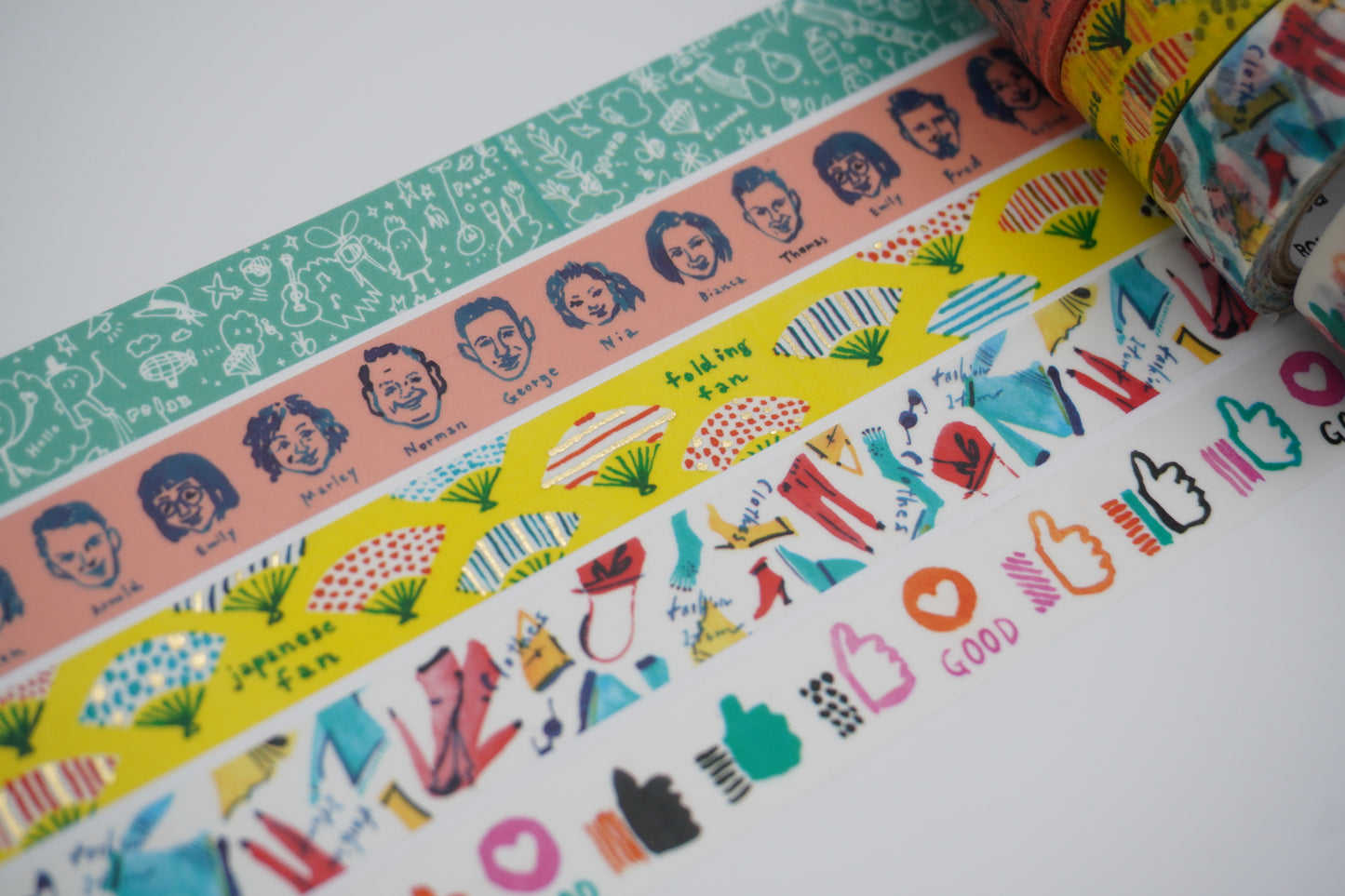 Round top - Washi tape - Space craft - 15mm