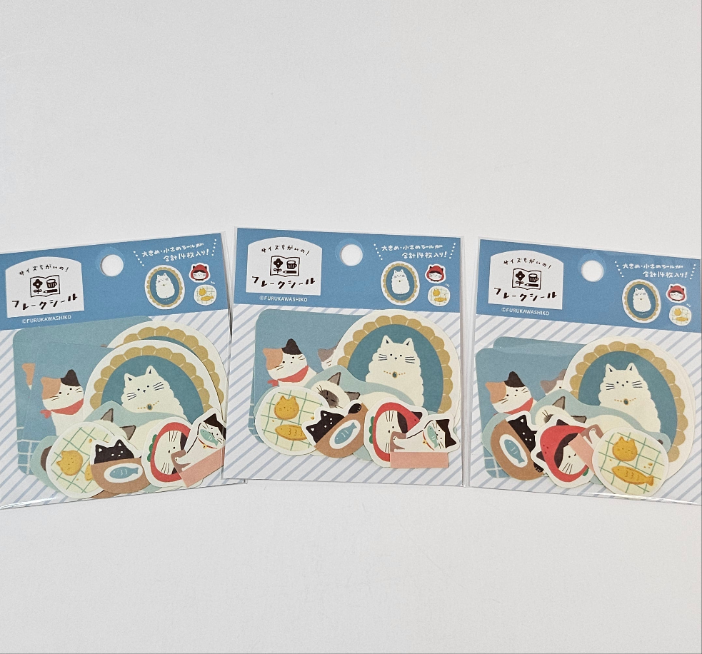 Furukawa Shiko Flake sticker (Feline)