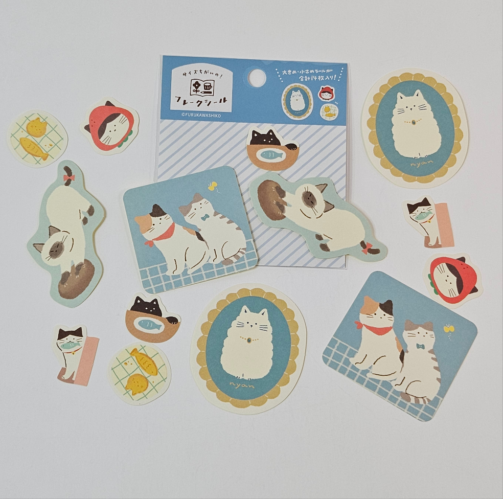 Furukawa Shiko Flake sticker (Feline)