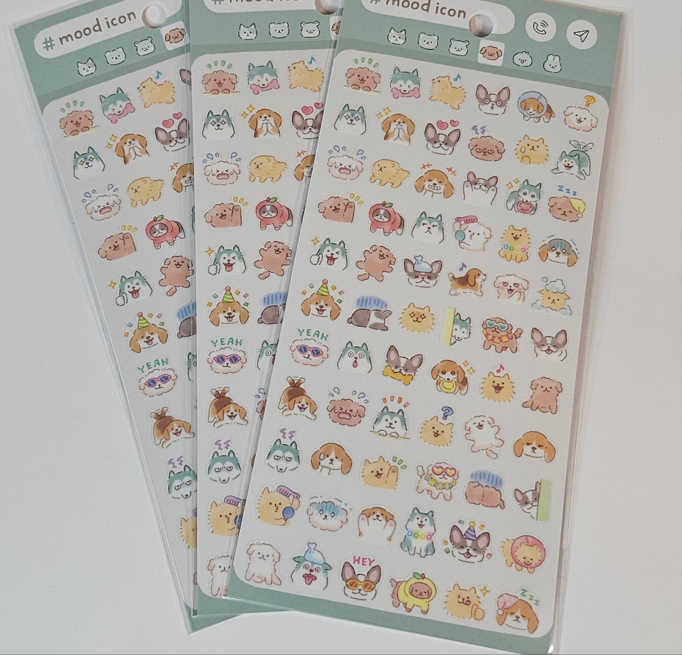 Mood Icon Stickers Dog