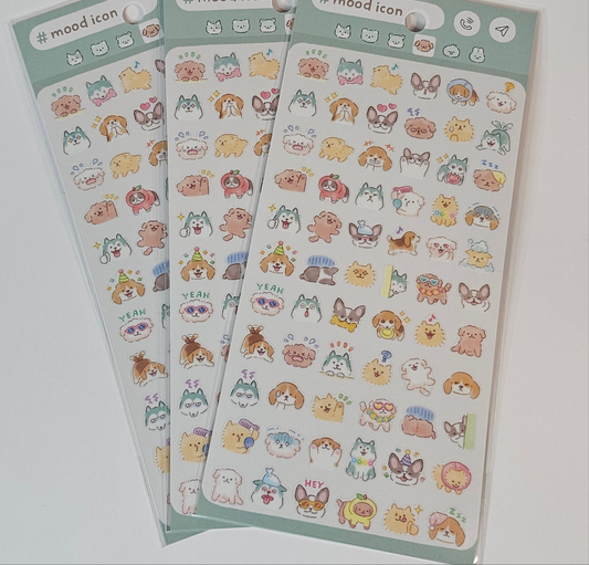 Mood Icon Stickers Dog