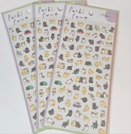 Tiny Puffy Sticker Neko