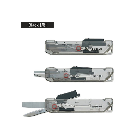 KOKUYO Hakoake 2-Way Portable Scissors & Box Cutter