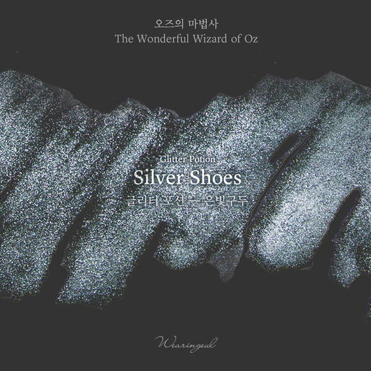 Wearingeul Silver Shoes Glitter Potion colour swatch