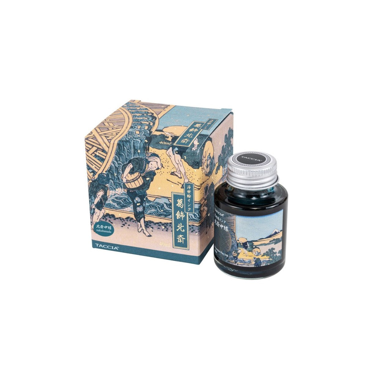 Nakabayashi Ukiyo-e Fountain Pen Ink Hokusai Naka-hanada (40ml)