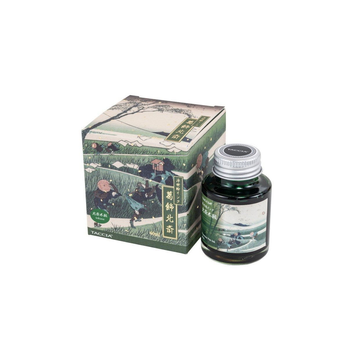 Nakabayashi Ukiyo-e Fountain Pen Ink Hokusai Tokusa (40ml)