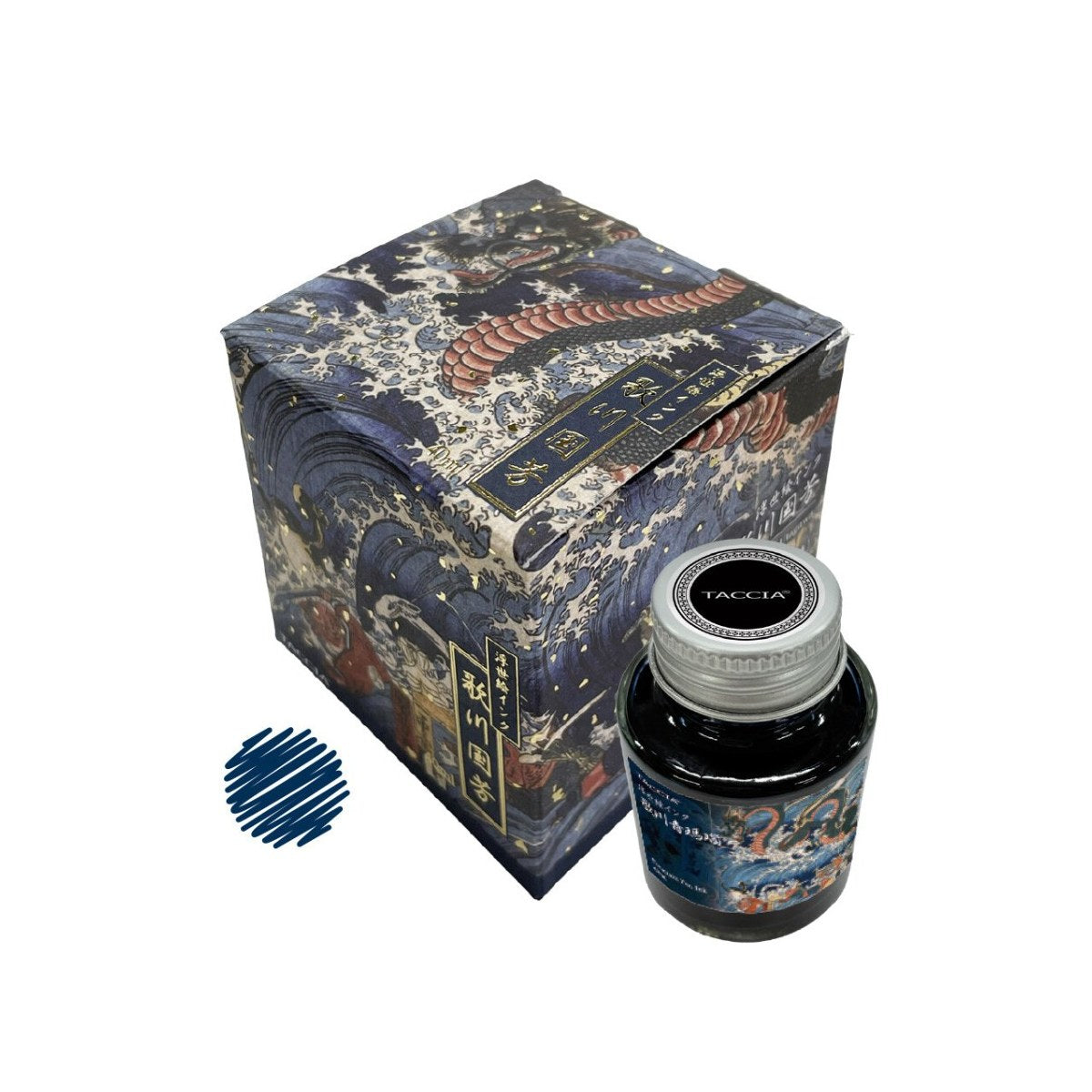 Nakabayashi Ukiyo-e Fountain Pen Ink Kuniyoshi Ao-meno (Blue Agate) (40ml)