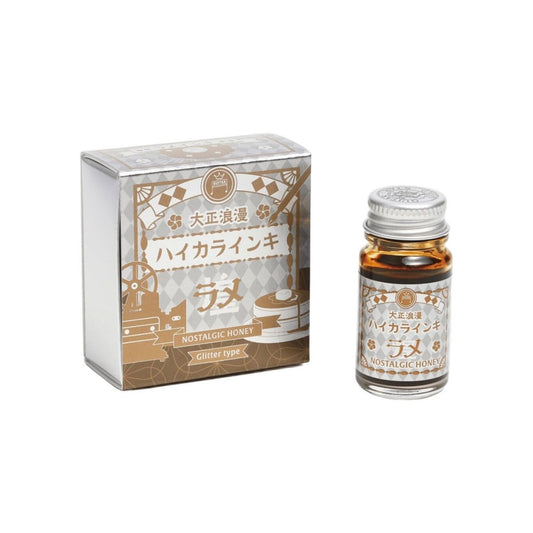 Teranishi Guitar Taisho Roman Haikara Lamé Glitter Ink Nostalgic Honey (12ml)