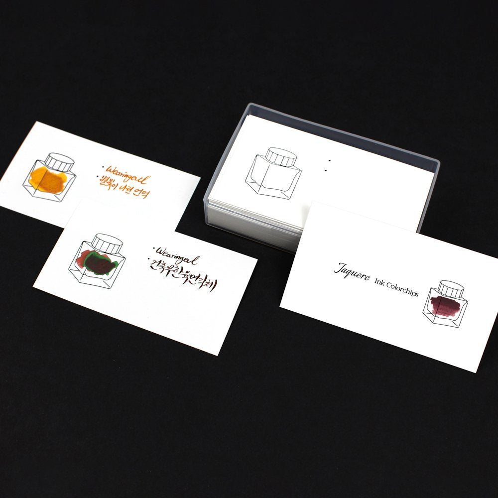 Wearingeul Impression Ink Color Chart Card (50x90mm) – Horizontal (100 cards)