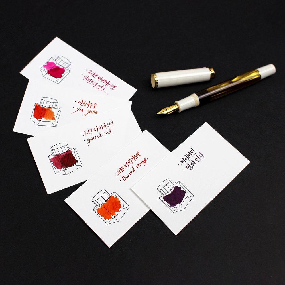 Wearingeul Impression Ink Color Chart Card (50x90mm) – Horizontal (100 cards)