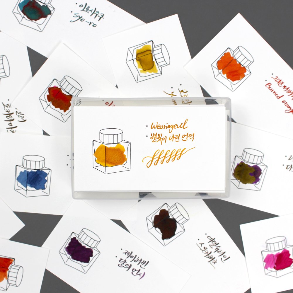 Wearingeul Impression Ink Color Chart Card (50x90mm) – Horizontal (100 cards)