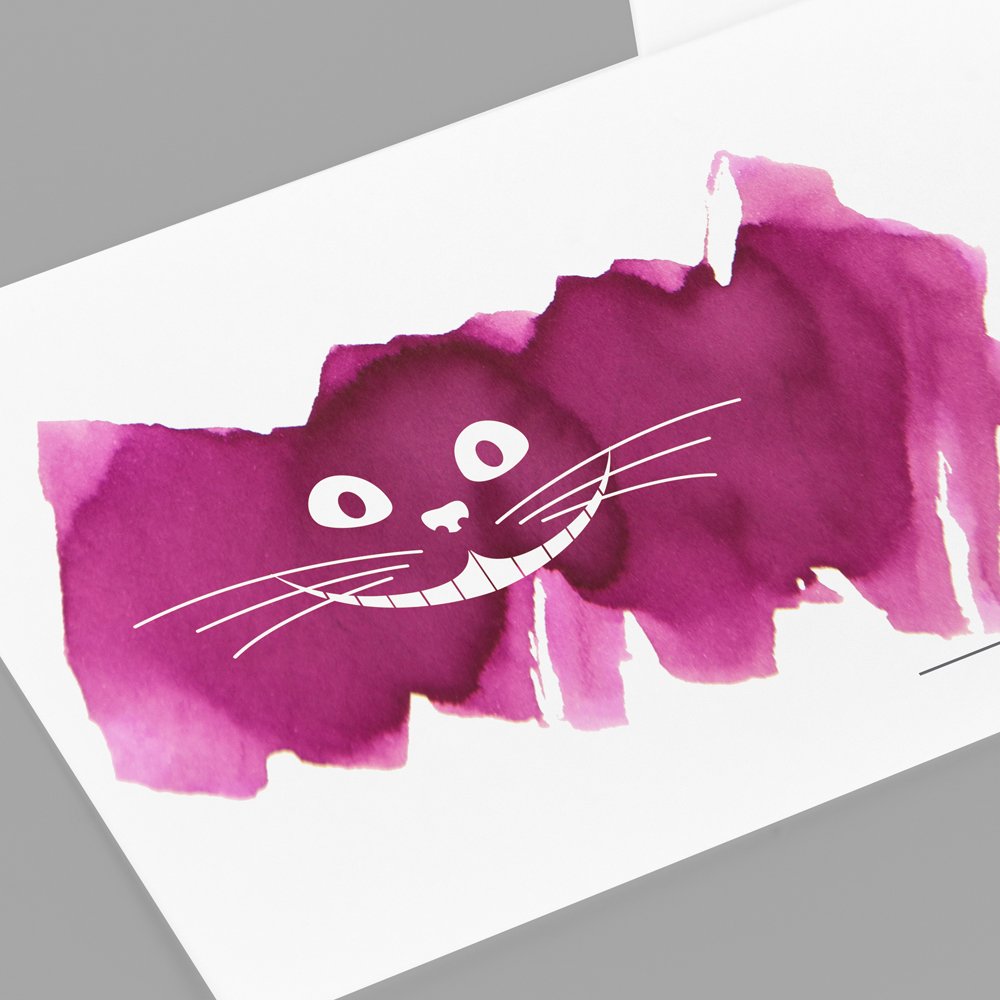 Wearingeul Impression Ink Color Chart Card (50x90mm) – Smile Cat (50 cards)