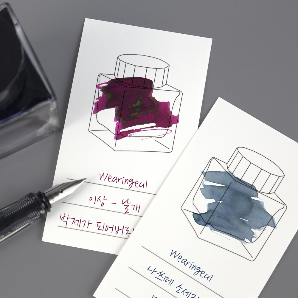 Wearingeul Impression Ink Color Chart Card (50x90mm) – Vertical (100 cards)