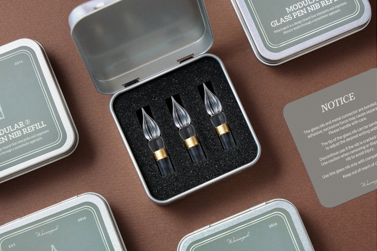 Wearingeul Modular Glass Pen Nib Refill (3-Pack)