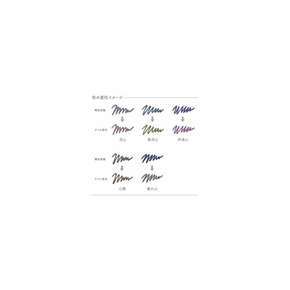 Sailor Yurameku Colour-Shifting Fountain Pen Ink Tawaburegokoro (20ml)