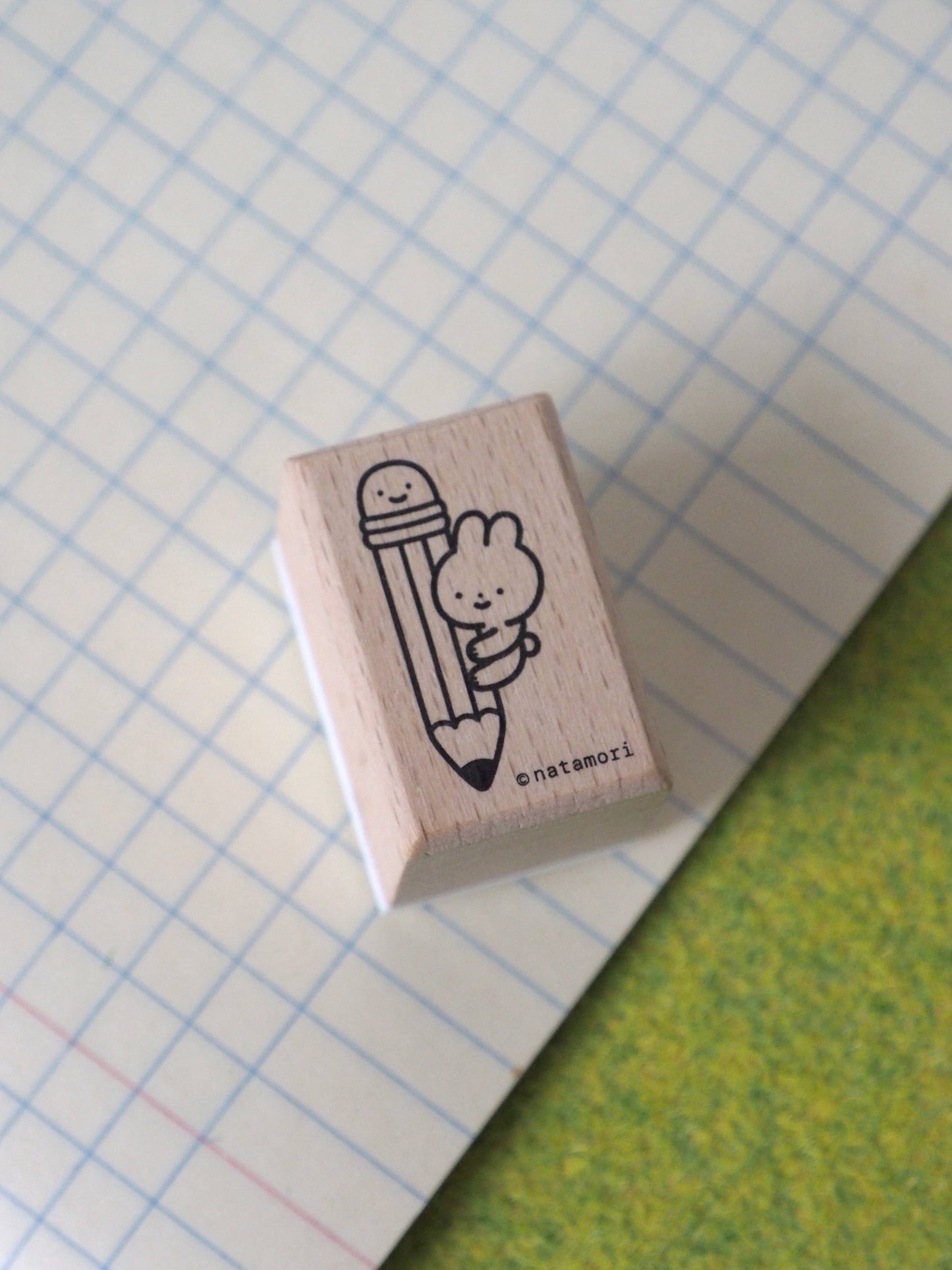 Natamori- Bunny pencil • stamp